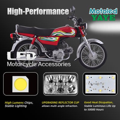 CD70 CG125 Motorcycle LED Headlight with DRL and Turn Signal