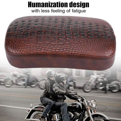8 Suction Cups Pillion Motorcycle Seat Saddle Pad Rear Passenger Cafe Racer Seat Custom for Harley Cruise Chopper Bobber Seat
