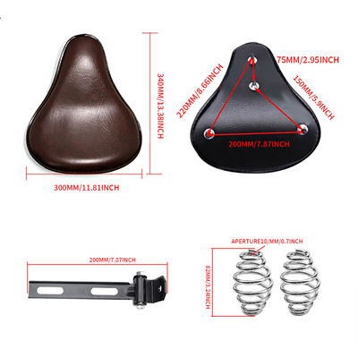 Motorcycle Parts Accessories Smooth PC Motorcycle Solo Seat With Spring for Harley Cafe Racer
