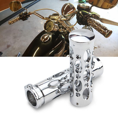 High Quality CNC Metal Hand Grips for Harley Motorcycles Aluminum Alloy Handle Sleeve Tip 25mm Handlebar Grips