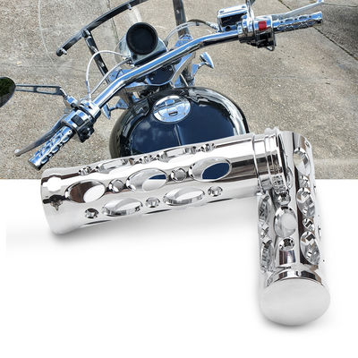 High Quality CNC Metal Hand Grips for Harley Motorcycles Aluminum Alloy Handle Sleeve Tip 25mm Handlebar Grips