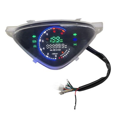 MIO 100 Motorcycle Digital LED Display Speedometer Kmh 12000 Rpm Meter Motor Tachometer Odometer