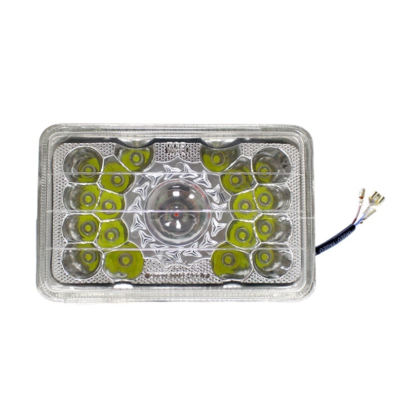 YAYE High Power 18 Beads Motorcycle LED Square Headlight with 1800LM Brightness and 50000 Hours Lifespan