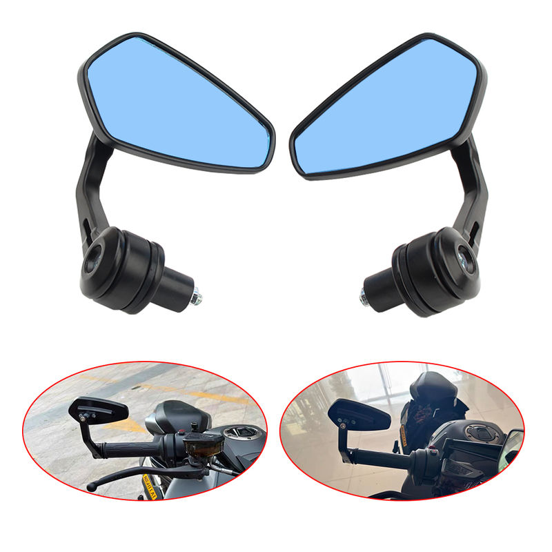 Diamond Shaped Handle Mirror Suitable for 22mm Handle Width Motorcycle Rearview Mirror Motorcycle Universal Accessories