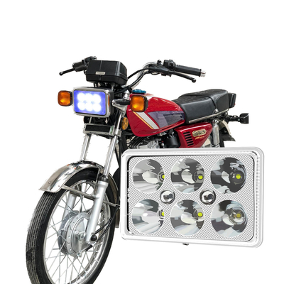 مصباح أمامي LED للدراجة النارية YAYE CG125 بـ 6 شرائح، تيار مستمر 12 فولت، أبيض وأزرق، ضوء نهاري
